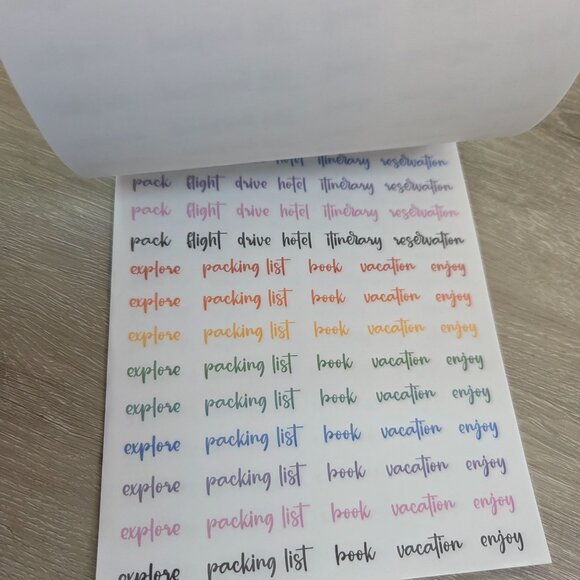 Rainbow Planner Stickers By Kellofaplan Volume Six Missing Two Stickers - Picture 13 of 16